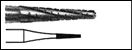 CARBIDE - Fissure, Cross Cut Tapered Bur