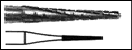 CARBIDE - Fissure, Cross Cut Tapered Long Bur